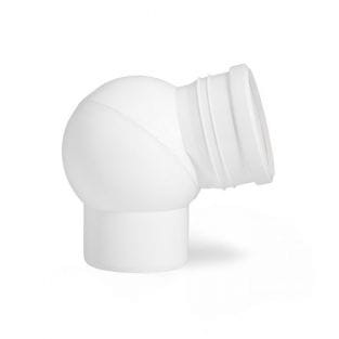 Kolano nastawne WC 110/0°-90° białe kielich klasyczny LEO MINOR