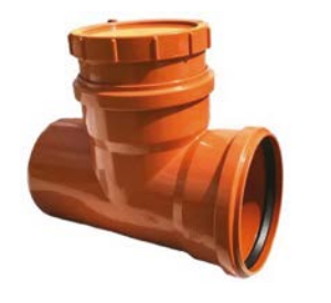 Rewizja kanalizacyjna PVC 200/160 oranż 