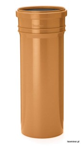 Króciec, sztucer kanalizacyjny PP 110/250 oranż LEO MINOR
