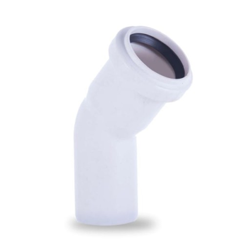 Kolano kanalizacyjne PP 32/45° białe
