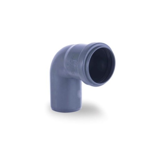 Kolano kanalizacyjne PP 40/90° szare