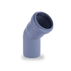 Kolano kanalizacyjne PP 75/45° szare