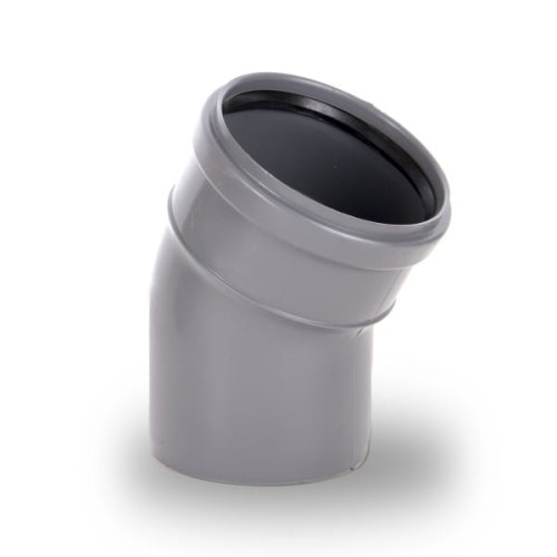 Kolano kanalizacyjne PP 110/30° szare