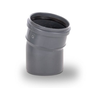 Kolano kanalizacyjne PP 110/15° szare