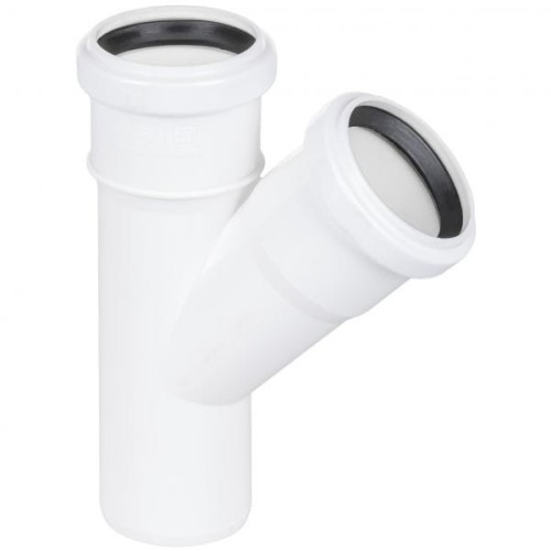 Trójnik kanalizacyjny PP 32/32/45° biały