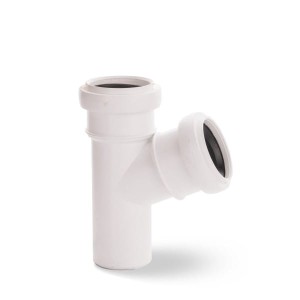 Trójnik kanalizacyjny PP 32/32/67° biały