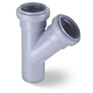 Trójnik kanalizacyjny PP 40/40/45° szary