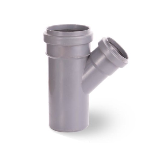 Trójnik kanalizacyjny PP 75/50/45° szary 