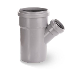 Trójnik kanalizacyjny PP 110/75/45° szary 