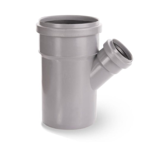 Trójnik kanalizacyjny PP 110/75/45° szary 