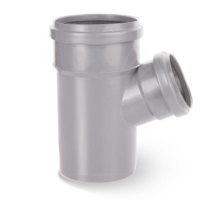 Trójnik kanalizacyjny PP 110/75/67° szary