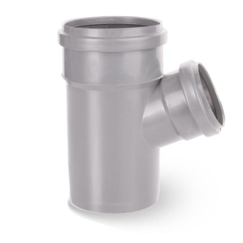 Trójnik kanalizacyjny PP 110/75/67° szary