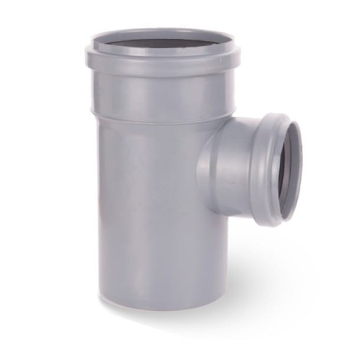 Trójnik kanalizacyjny PP 110/75/90° szary