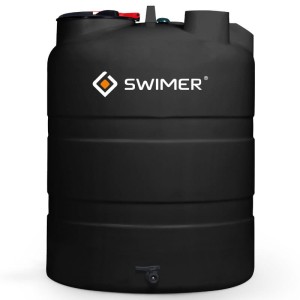 Zbiornik na deszczówkę 1500 L SWIMER ELJP zbiornik na wodę deszczową 1500 BASIC czarny