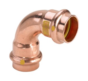 Kolano 22x90 miedź Viega Profipress GAZ