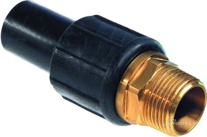 Złączka GZ elektrooporowa PE100 SDR11 DN 50x1 1/2" mm GAZ/WODA