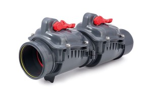 Zasuwa burzowa dwuklapowa Ø110 Karmat