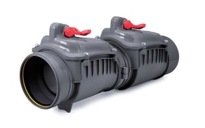 Zasuwa burzowa dwuklapowa Ø160 Karmat