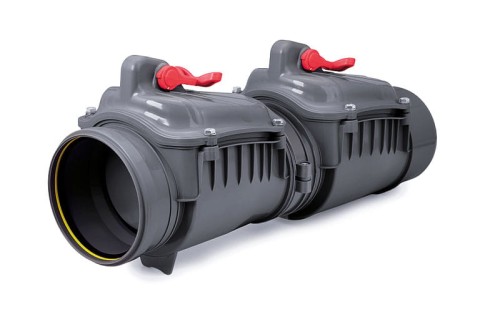 Zasuwa burzowa dwuklapowa Ø160 Karmat