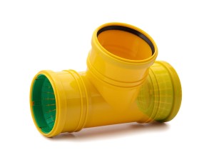 Trójnik drenarski uniwersalny przyłącz boczny 90° Ø 72-100 Karmat