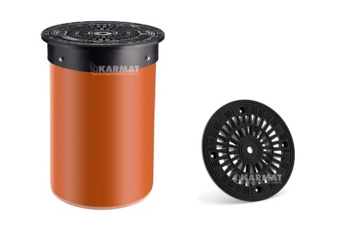 Pokrywa teleskopowa PP okrągła z kratą ø 315 3T Karmat