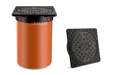 Pokrywa teleskopowa PP pełna kwadratowa ø 315 3T Karmat