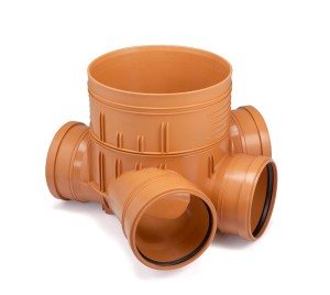 Kineta zbiorcza bosy koniec Ø 315/160  do rury karbowanej Karmat