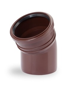 Kolano rynnowe Ø 110/30° brąz Karmat