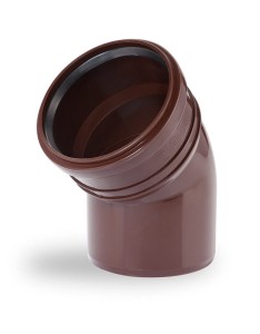 Kolano rynnowe Ø 110/45° brąz Karmat