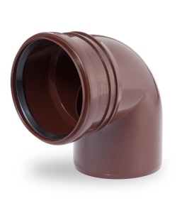 Kolano rynnowe Ø 110/90° brąz Karmat