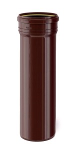 Króciec rynnowy Ø160 x 500 brąz Karmat