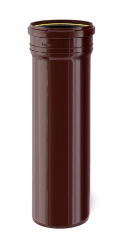 Króciec rynnowy Ø160 x 500 brąz Karmat