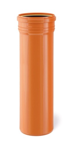 Króciec rynnowy Ø160 x 500 oranż Karmat