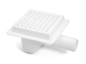 Kratka ściekowa Ø50 - biała Karmat