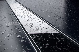 Ruszt odpływu liniowego GLASS BLACK 500 mm KARMAT