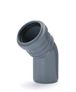 Kolano szare PP ø 50 / 45° Karmat