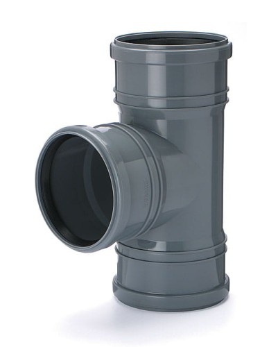 Trójnik 3-kielichowy szary PP ø 110/110/90° Karmat