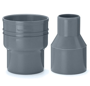 Traper Ø 50/72 z uszczelką szary PP Karmat