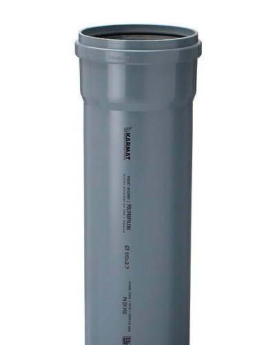 Rura lita szara Ø 110 x 1000 PP Karmat