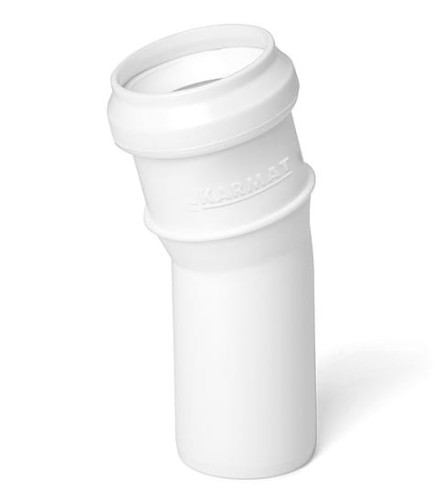 Kolano białe PP ø 32 / 15° Karmat