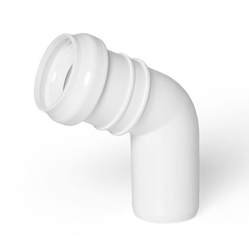 Kolano białe PP ø 32 / 67° Karmat
