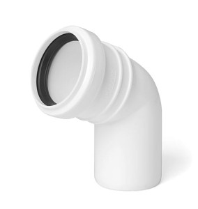 Kolano białe PP ø 50 / 67° Karmat