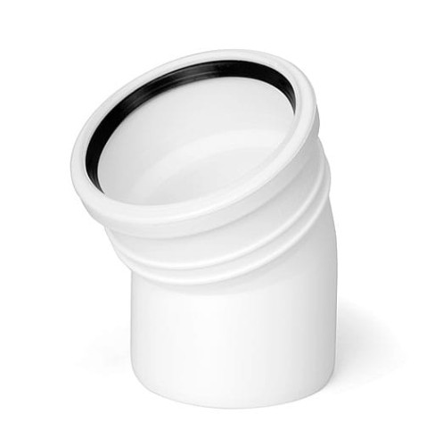 Kolano białe PP ø 110 / 30° Karmat