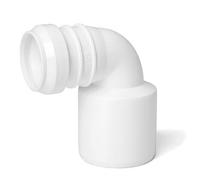 Redukcja kolanowa biała Ø 50/32/90° PP Karmat