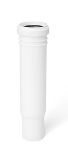 Króciec głęboki kielich Ø 50x250 biały PP Karmat