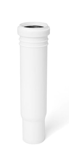 Króciec głęboki kielich Ø 50x250 biały PP Karmat