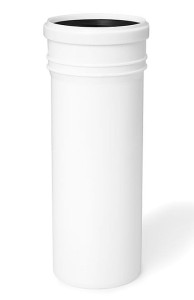 Króciec biały Ø 110x250 PP Karmat