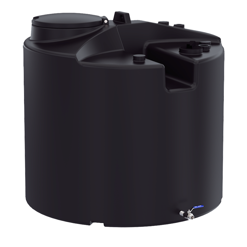 Zbiornik na deszczówkę 1500 l Fortis Aqua widok z przodu.