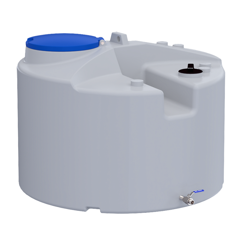 Zbiornik na wodę pitną 1000 l Fortis Aqua widok z przodu.
