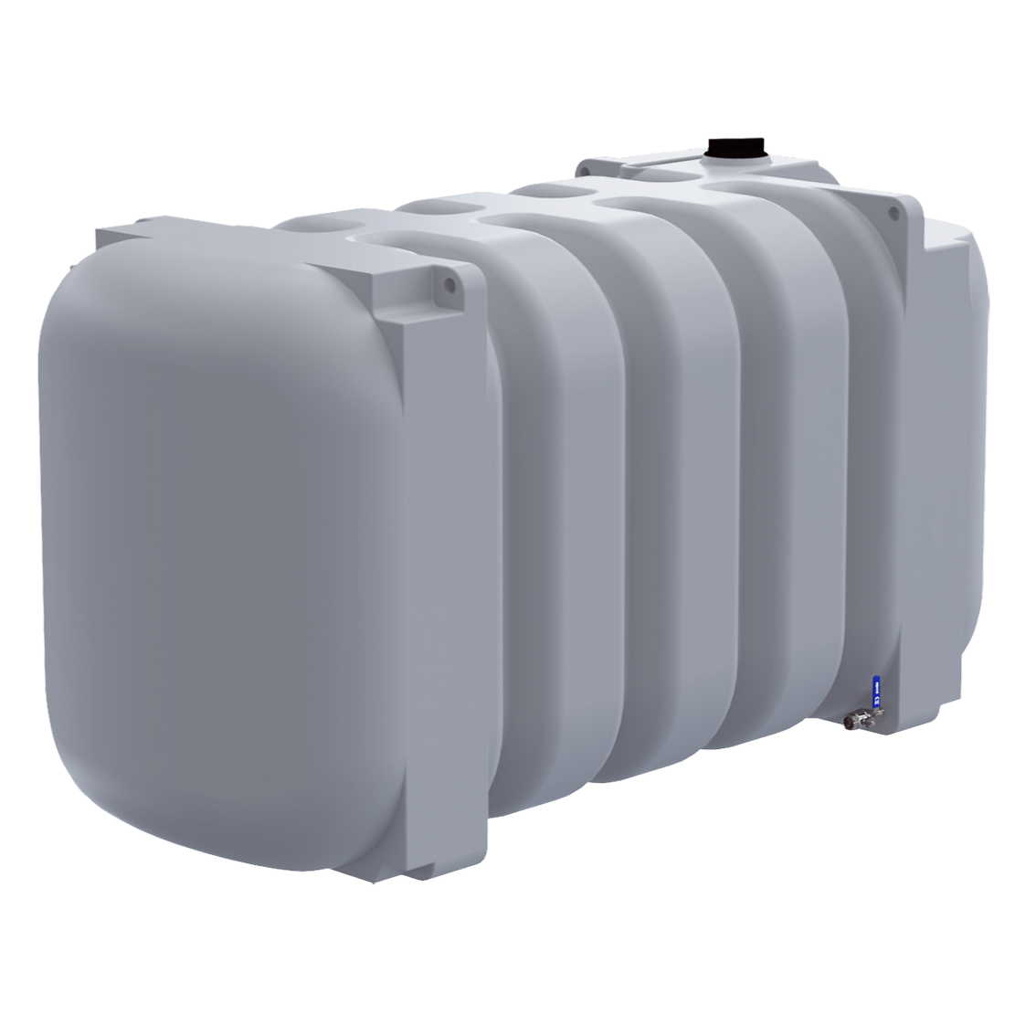 Zbiornik na wodę pitną 2500 l Fortis Aqua widok pod kątem.